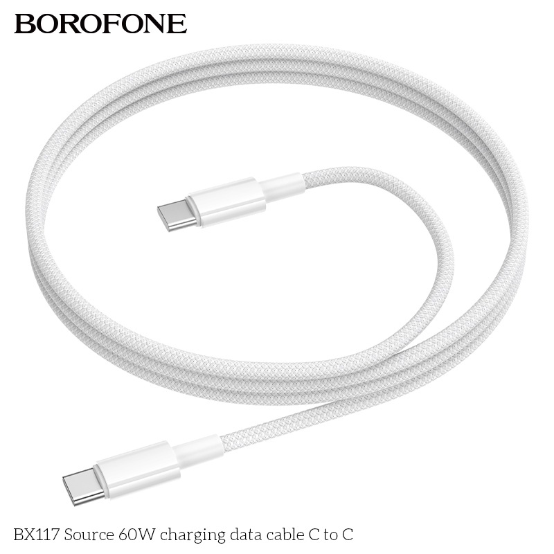BOROFONE BX117 Source USB-C to USB-C cable NZ 9